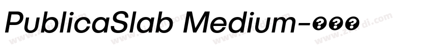 PublicaSlab Medium字体转换